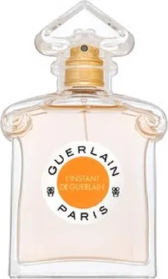 A clear, front-facing studio shot of a Guerlain perfume bottle.