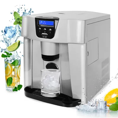 Produktbild von Syntrox Germany Eiswürfelmaschine 15kg/24h 3 Größen 1,8L Silber