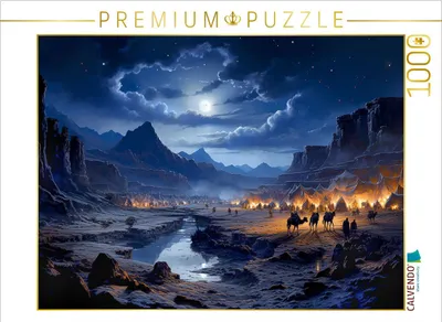 Produktbild von CALVENDO Puzzle Stille Nacht | 1000 Teile Lege-Größe 64x48cm Foto-Puzzle für glückliche Stunden