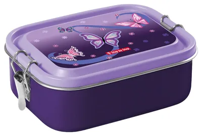 Produktbild von Step by Step Lunchbox Stainless Steel Sweet Butterfly violett