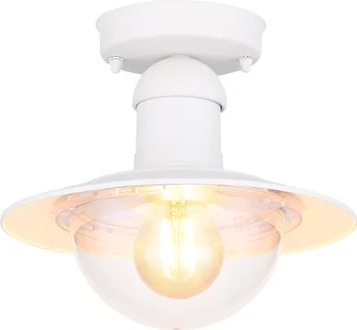 Produktbild von Globo Lighting Außenleuchte Aluminium Druckguss weiß, 1x E27 LED