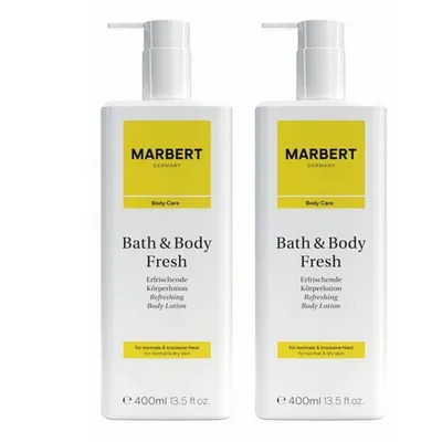 Produktbild von Marbert Bath & Body Fresh Body Lotion Körperlotion 2 x 400 ml