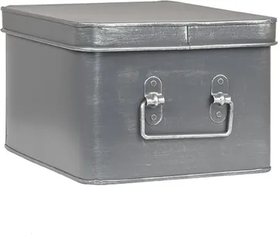 Produktbild von LABEL51 Aufbewahrungsbox Media 27x21x16 cm L Antik-Grau