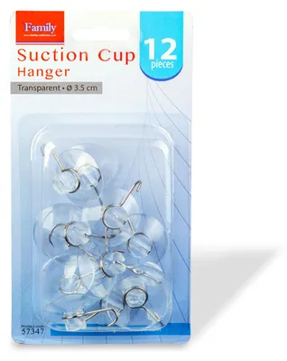 Produktbild von Halterung mit Saugnapf – 3,5 cm – transparent – 12 Stück pro Packung