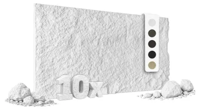 Produktbild von HEXIM Steinoptik Felsen Platten 10 Stück 120x60cm PolyurethanWandverkleidung 7,3 m² 3D Paneele Bruchstein Stone Nachbildung Wandpaneele Wanddeko Steinplatte Felswand Wohnzimmer Innenwand weiß (A002-01 White)