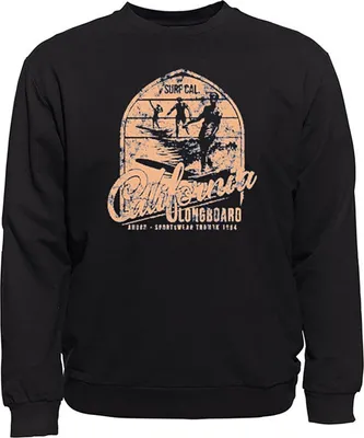 Produktbild von Übergrößen Sweatshirt AHORN SPORTSWEAR California Longboard beige Schwarz 9XL