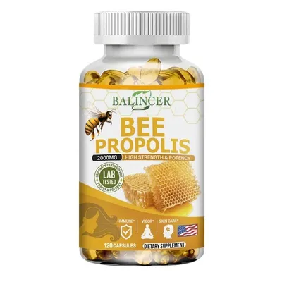 Productafbeelding van Bijenpropolis-capsules – Voedingssupplement 2000 mg – 120 capsules