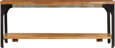Obrázek produktu pro vidaXL Konferenční stolek s policí 100x60x35 cm Masivní staré dřevo