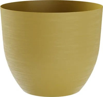 Produktbild von TeraPlast™ Pflanzgefäße OVER Ocker senffarben rund 38 cm - Kunststoff