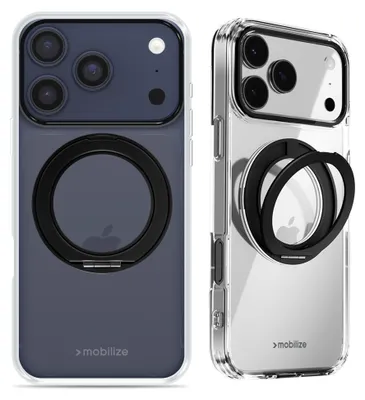 Produktbild von Mobilize 360 Rotating Ring iPhone 17 Pro MagSafe Hülle Hardcase Backcover mit Ringhalter - Schwarz