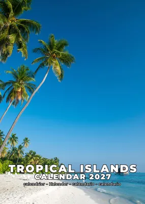 Image de Calendrier A3 pour 2027, thème : îles tropicales