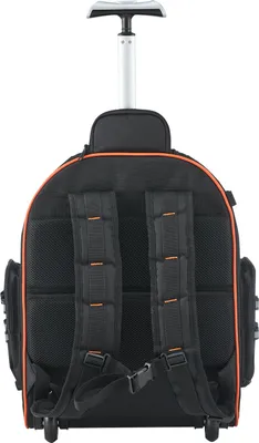 Produktbild von SucceBuy Werkzeugrucksack mit Rollen, 45 Taschen, belastbar bis 50 kg