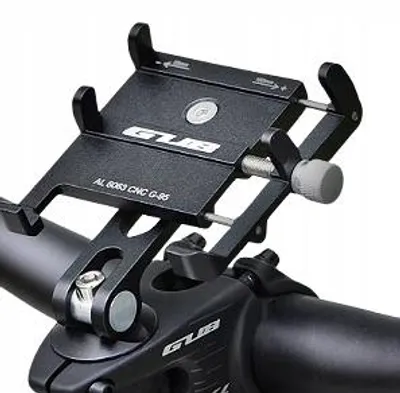 Produktbild von GUB G-95 Fahrradhalterung Aluminium für Handy 55-100mm drehbar