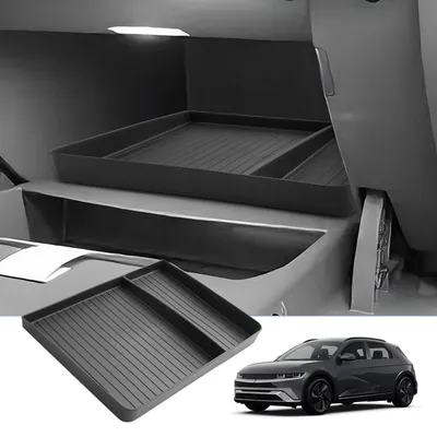 Immagine prodotto di Organizzatore per la console centrale, compatibile con Hyundai Ioniq 5 dal 2021 al 2025, realizzato in ABS, colore nero