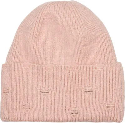 Produktbild von styleBREAKER Uni Strickmütze mit Rippenmuster und Rissen im Destroyed Look, Thermo-Fleece Innenfutter, Beanie 04024191