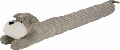Produktbild von süßer Hund als Türluftstopper Zugluftstopper 90cm lang GRAU