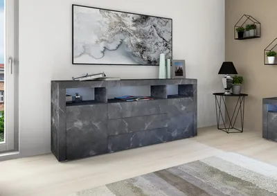 Produktbild von Kommode "Santa Fe" 166 cm, schieferfarben