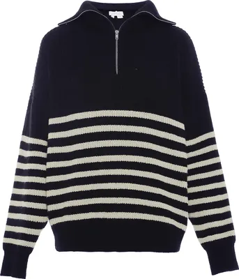 Produktbild von blonda damen pullover - marine wollweiss, XL/XXL