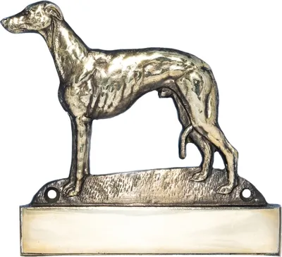 Image de Vipet - Plaque d'adresse avec chien, plaque nominative en laiton, plaque de porte personnalisée avec nom, marque Art-Dog