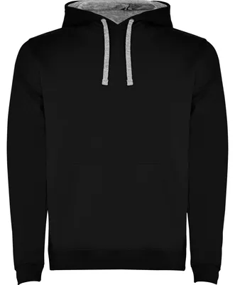 Immagine prodotto di Roly - Felpa con cappuccio "Urban" per bambini LT4942 (116) (nero/grigio melange)