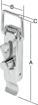 Produktbild von Spannverschluss H.110mm B.37mm VA m.Plombiermögl.VORMANN