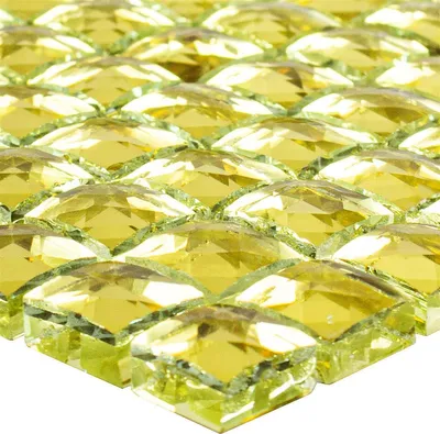 Produktbild von Glas Mosaikfliese Victoria Gold Quadrat 15
