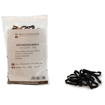 Produktbild von Mähnengummis extra breit, 30g schwarz