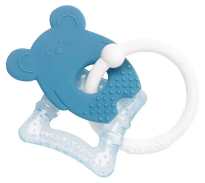 Immagine prodotto di NATTOU Massaggiagengive in silicone con parte rinfrescante, senza BPA, topolino blu