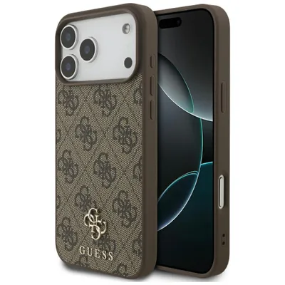 Produktbild von Handyhülle für iPhone 18 Pro Max / 17 Pro Max, Guess 4G Small Classic Logo mit MagSafe, Braun