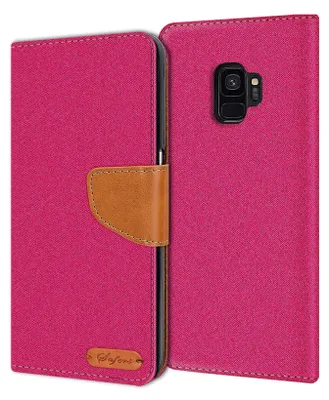 Obrázok produktu pre Kryt mobilného telefónu Samsung Galaxy S9 puzdro Wallet Flip Case Ochranný kryt Fabric Cover