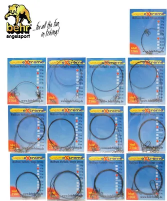 Produktbild von Tungsten Spinnvorfächer Stahlvorfach , Länge:35cm, Tragkraft:10 kg