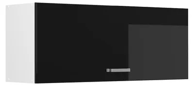 Immagine prodotto di Pensile da cucina Vicco R-Line Nero lucido/Bianco 100 cm Piatto, Model 63152