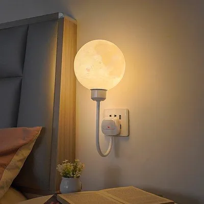 Image de Veilleuse, lampe 3D, pour chambre à coucher, bureau, chambre d'enfant, lampe à 3 couleurs