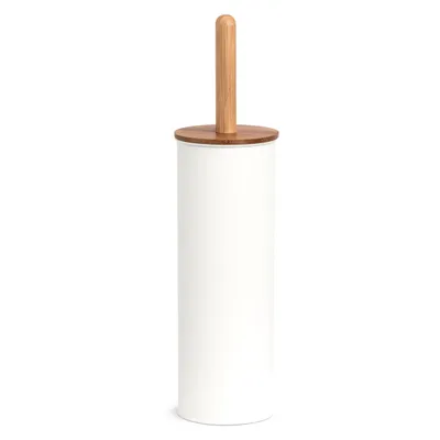 Produktbild von Zeller Present 18907, WC-Bürste & Halter, Weiß, Holz, Bambus, Kunststoff, 384 mm, 10 cm