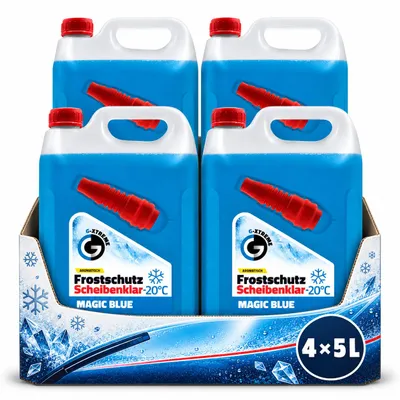 Zdjęcie produktu dla Płyn do ochrony przed zamarzaniem do układów chłodzenia silników, 4x5 litrów, seria G XTREME, kolor Magic Blue, pojemność 20 litrów, ochrona do -20°C, gotowy do użycia, Obraz wygenerowany przez AI