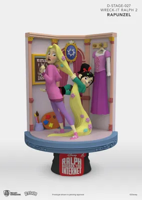 Produktbild von Beast Kingdom Toys Chaos im Netz Rapunzel & Vanellope D-Stage Diorama Statue 15 cm BKDDS-027