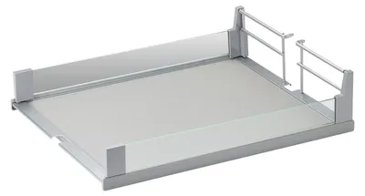 Produktbild von Kesseböhmer Tablar Dispensa ARENA Glas 400 mm – grau gesprenkelt