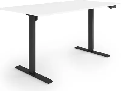 Produktbild von ESMART ETX-121BW 160x80cm Weiß Ergonomischer Steh-Sitz-Schreibtisch Stufenlos elektrisch höhenverstellbar 73,5-123,5 cm 3x Memory USB Ladeport Aktivitätserinnerung Soft-Start/Stopp Schnelle Montage
