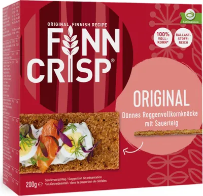 Produktbild von Finn Crisp Original Dünnes Roggenvollkorn Knäcke mit Sauerteig 200g