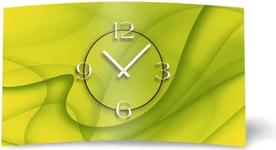 Immagine prodotto di Orologio da parete di design astratto a forma di limone Orologio da parete moderno di design silenzioso senza ticchettio dixtime 3D-0038