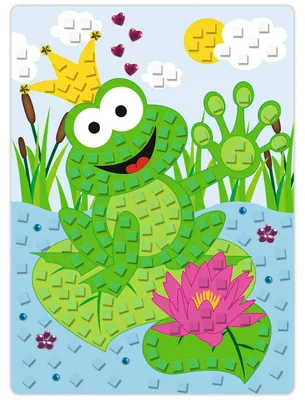 Produktbild von URSUS Moosgummi Mosaik Frosch selbstklebend