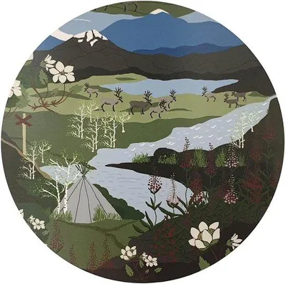 Image de Chaise pliante verte et bleue, Ø 21 cm