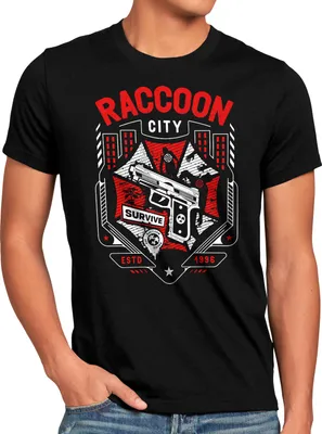 Produktbild von A.N.T. Raccoon City Herren T-Shirt umbrella corp virus zombie biohazard survival horror