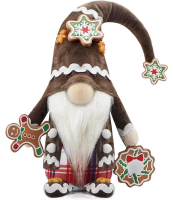 Produktbild von Gehydy Weihnachtswichtel Figuren 43cm Braun - Handgemachte Weihnachtsdeko für Home & Küche