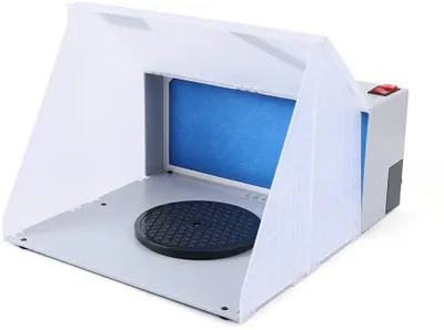 Productafbeelding van Airbrush-cabine, spuitcabine, afzuigsysteem, spuitcabine voor modelbouw, spuitbox, slang, afzuigventilator, filter