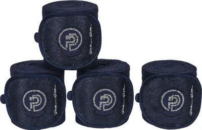 Produktbild von Eskadron Platinum Pure Bandagen " FLEECE GLITTER ", 4er Set Größe - Warmblut Farbe - navy