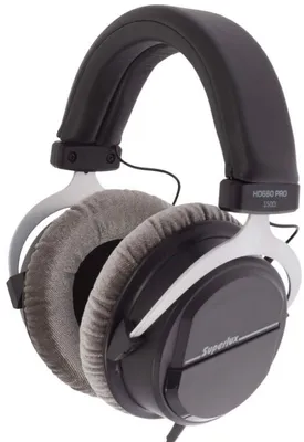 A studio shot of a pair of headphones.