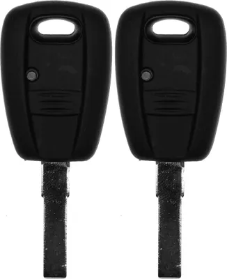 Produktbild von 2x Auto Schlüssel Silikon Schutz Hülle  Schwarz kompatibel mit FIAT Panda Brava Bravo Punto Stilo 1 Tasten Funk Fernbedienung