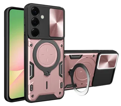 Produktbild von Handyhülle mit CamShield für Galaxy A57 5G, Techsuit CamGuard Pro, Roségold / Schwarz