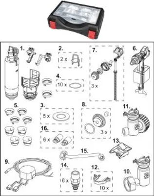 Produktbild von TECE 9820589 TECE-Ersatzteilkoffer für